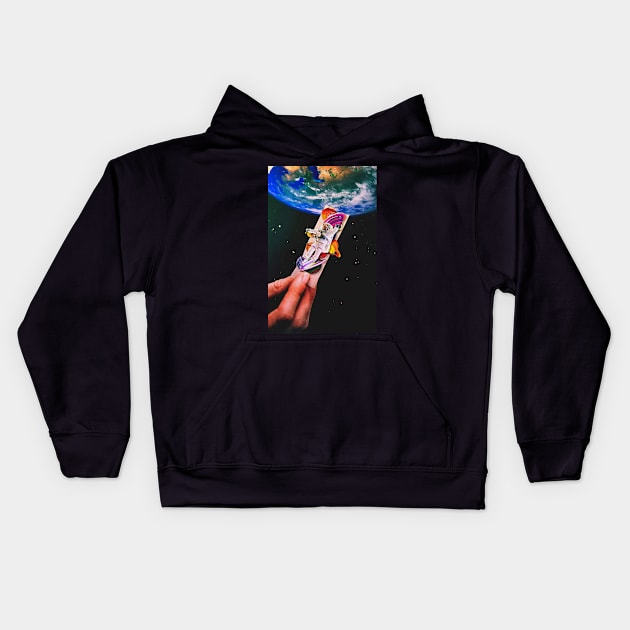 The Space Traveller Kids Hoodie by SeamlessOo